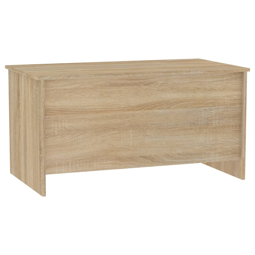 Table basse 102x55,5x52,5 cm en bois travaillé