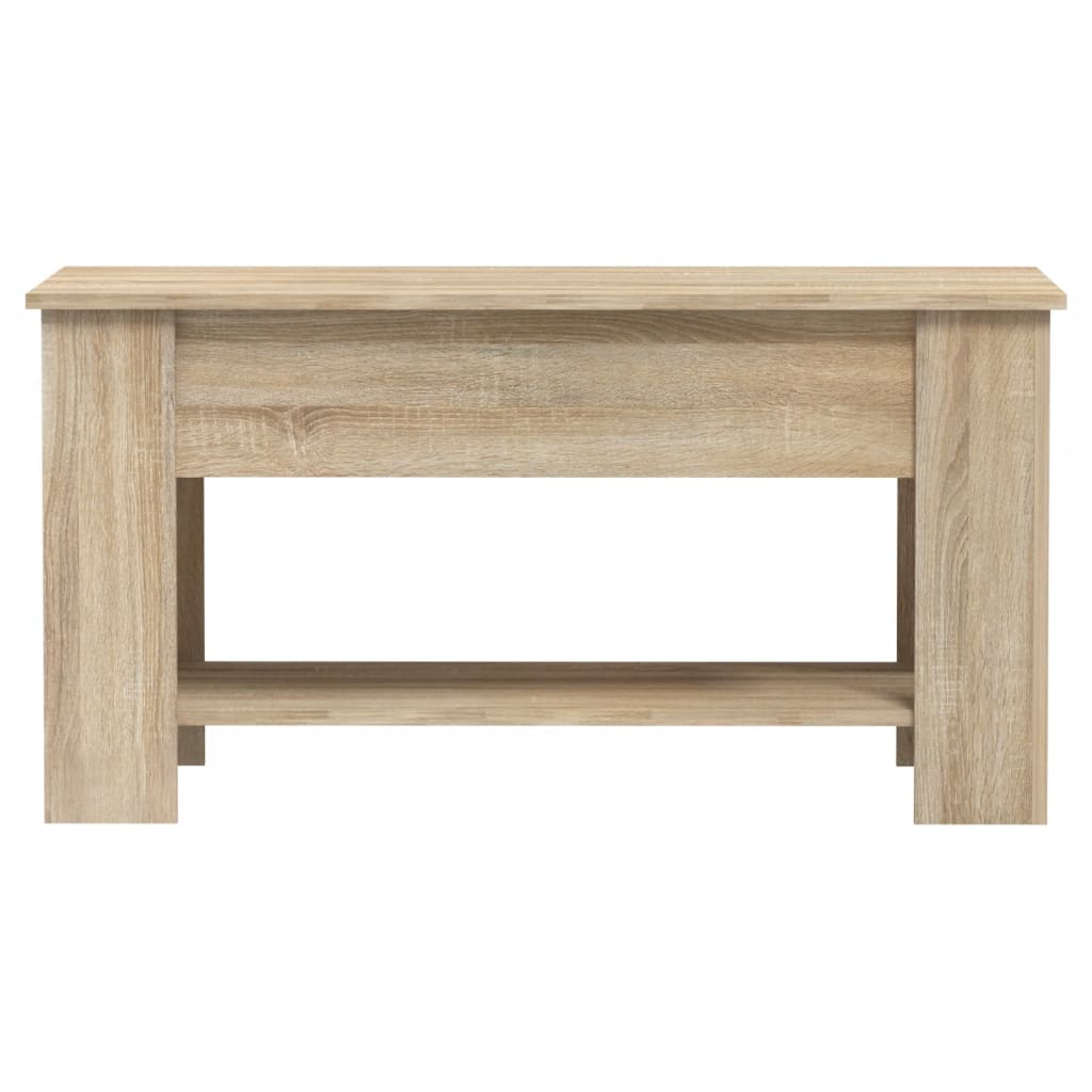 Salontafel 101x49x52 cm bewerkt hout