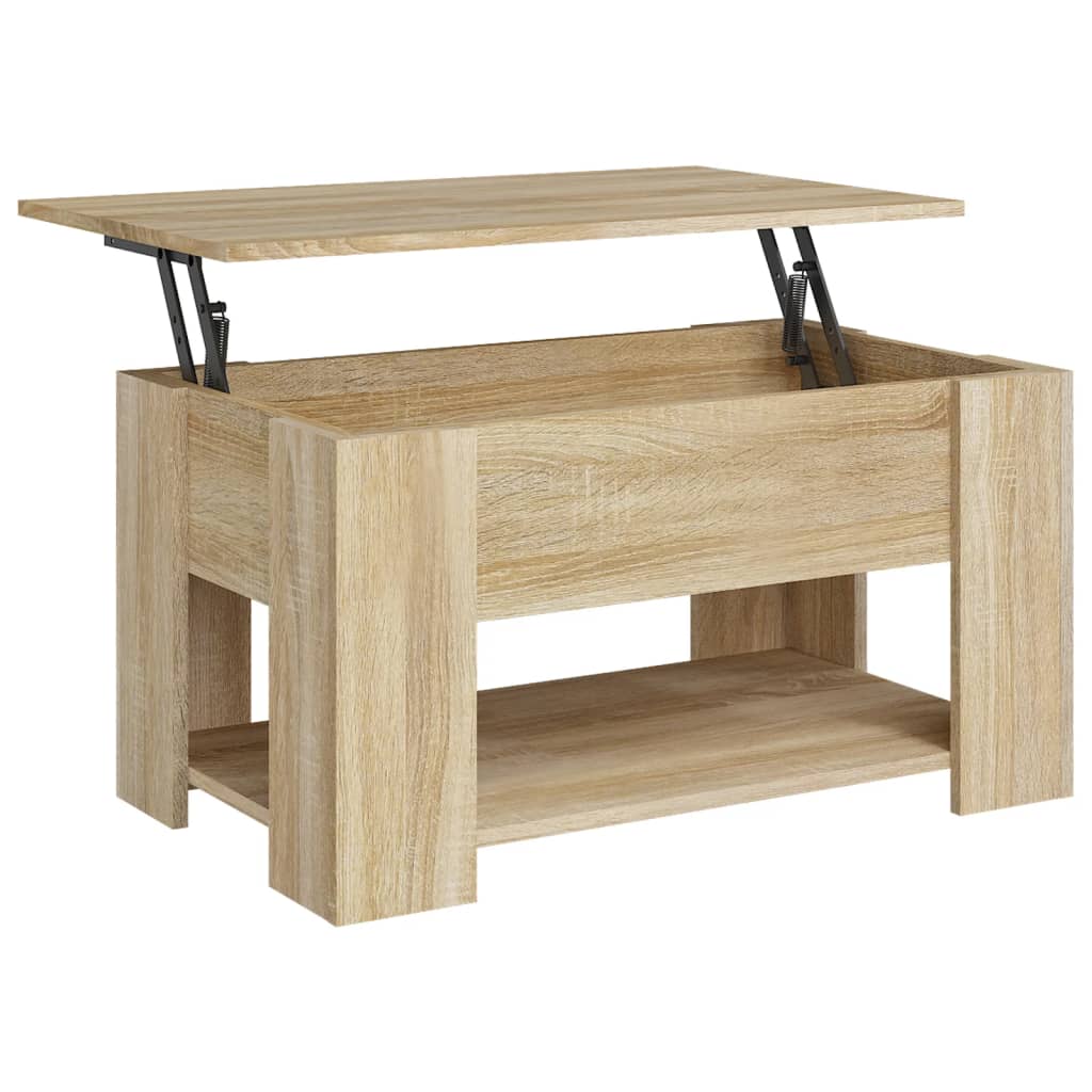 Salontafel 79x49x41 cm bewerkt hout