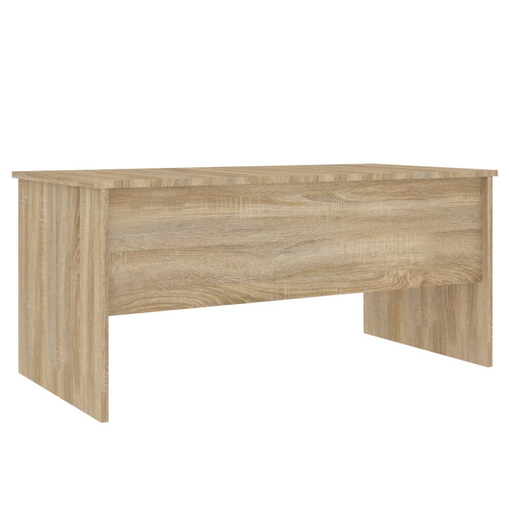 Table basse 102x50,5x46,5 cm en bois travaillé