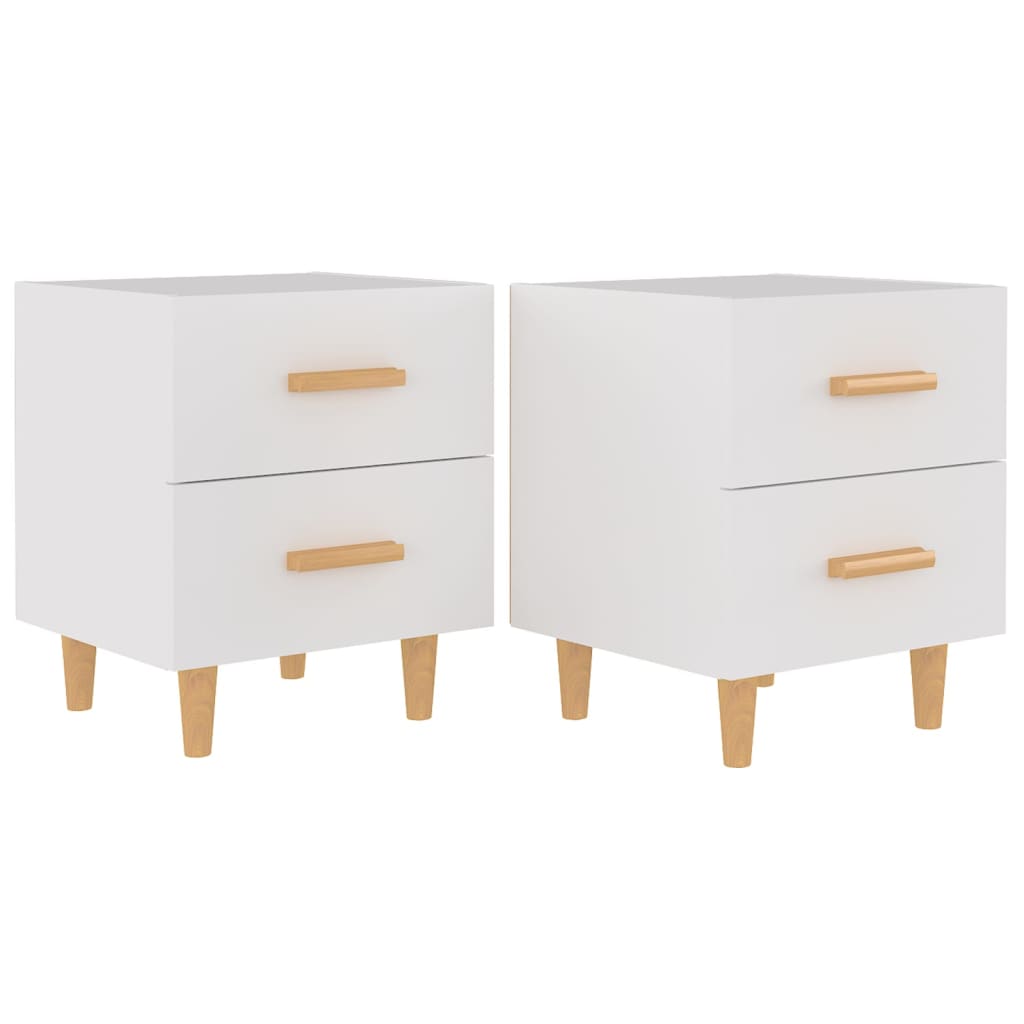 Tables de chevet 2 pcs 40x35x47,5 cm couleur chêne