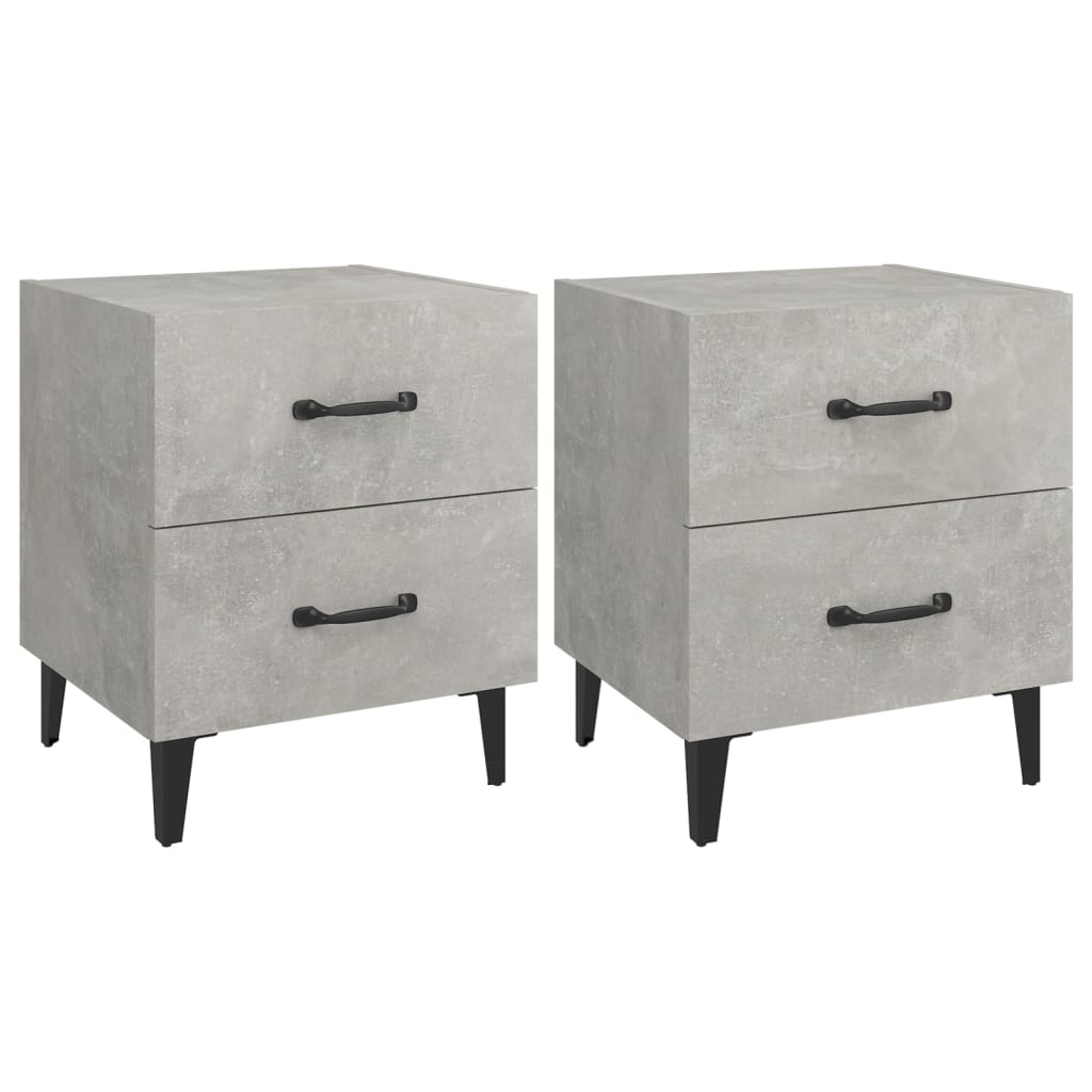 Tables de chevet 2 pcs 40x35x47,5 cm