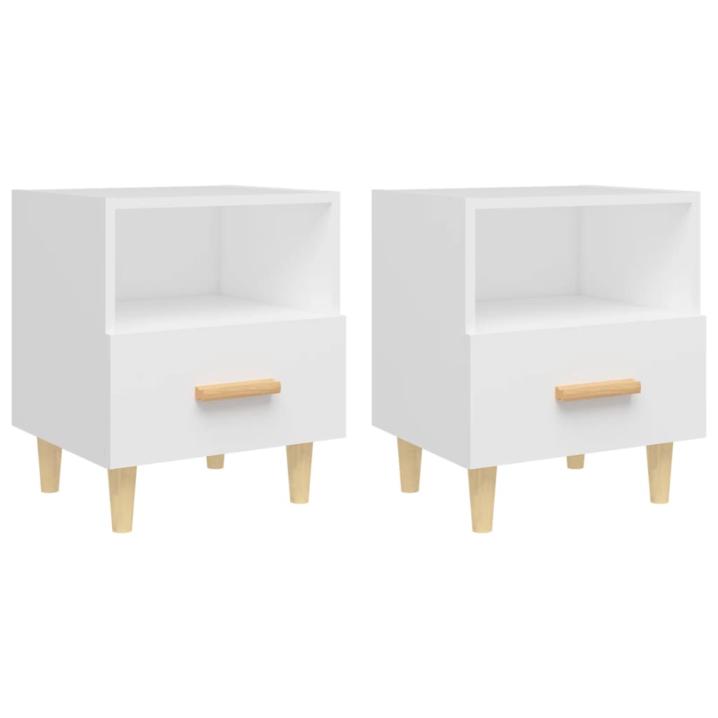 Tables de chevet 2 pcs 40x35x47 cm couleur chêne