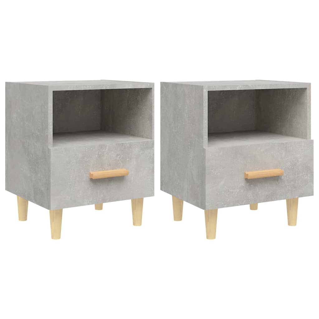 Tables de chevet 2 pcs 40x35x47 cm couleur chêne