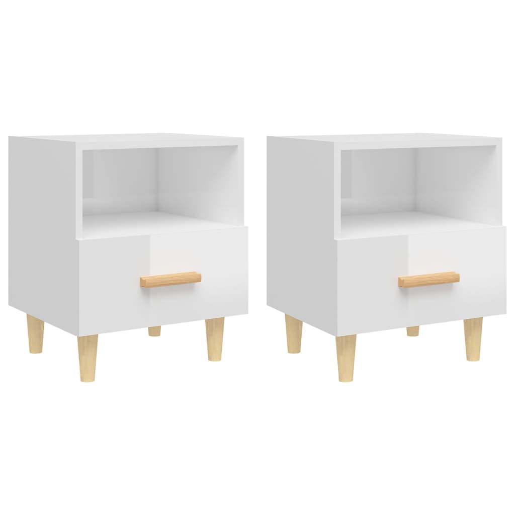 Tables de chevet 2 pcs 40x35x47 cm couleur chêne