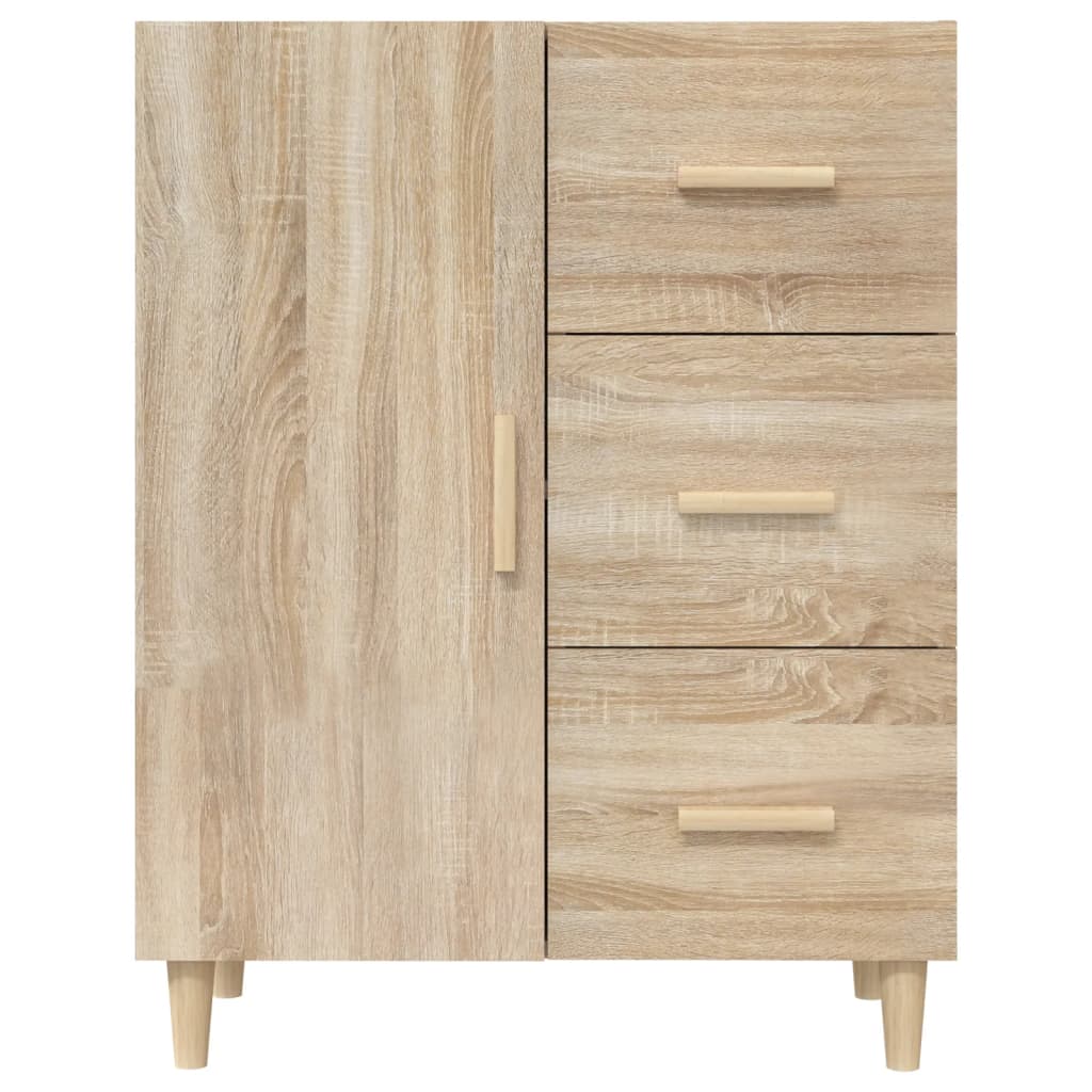 Dressoir 69,5x34x90 cm bewerkt hout eikenkleurig