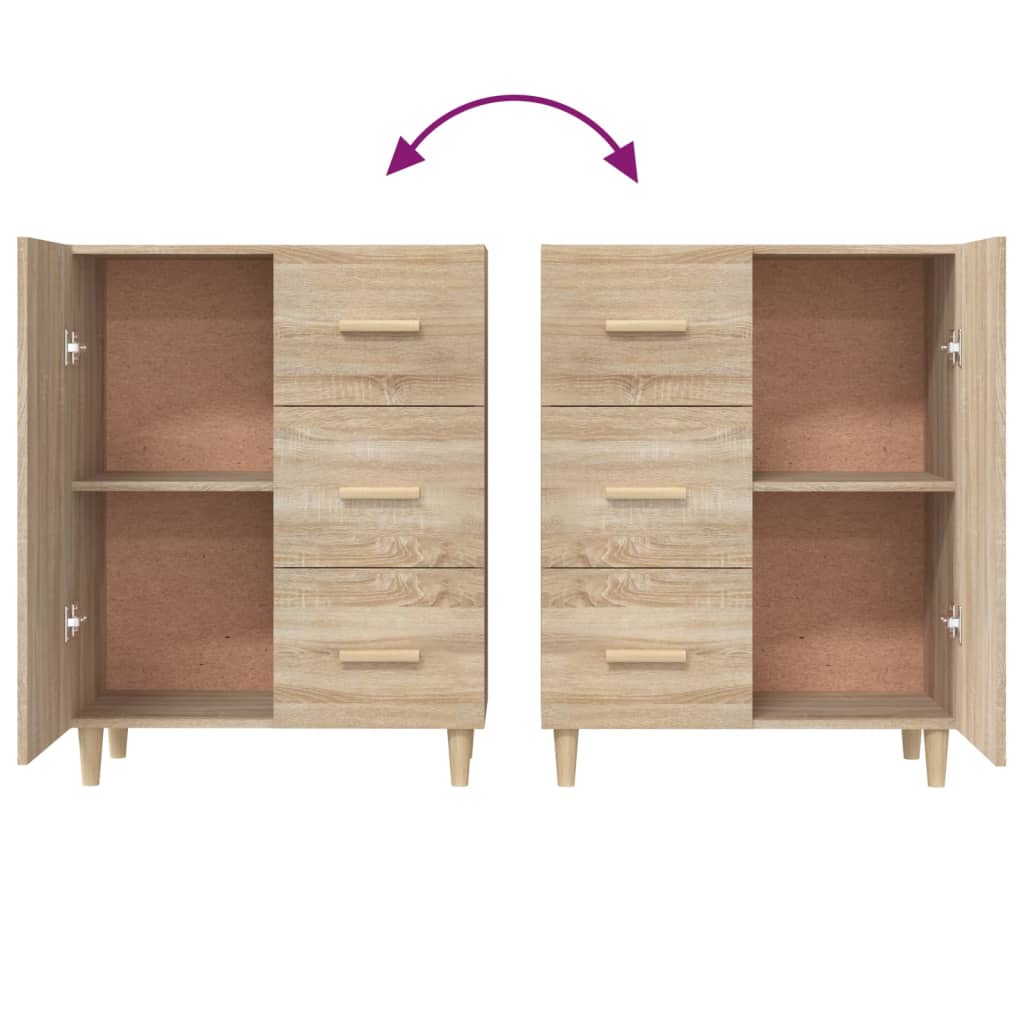 Buffet 69,5x34x90 cm en bois travaillé