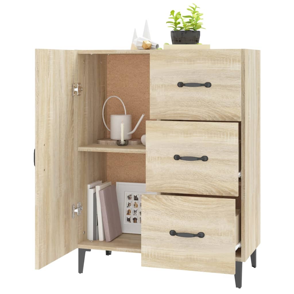 Dressoir 69,5x34x90 cm bewerkt hout