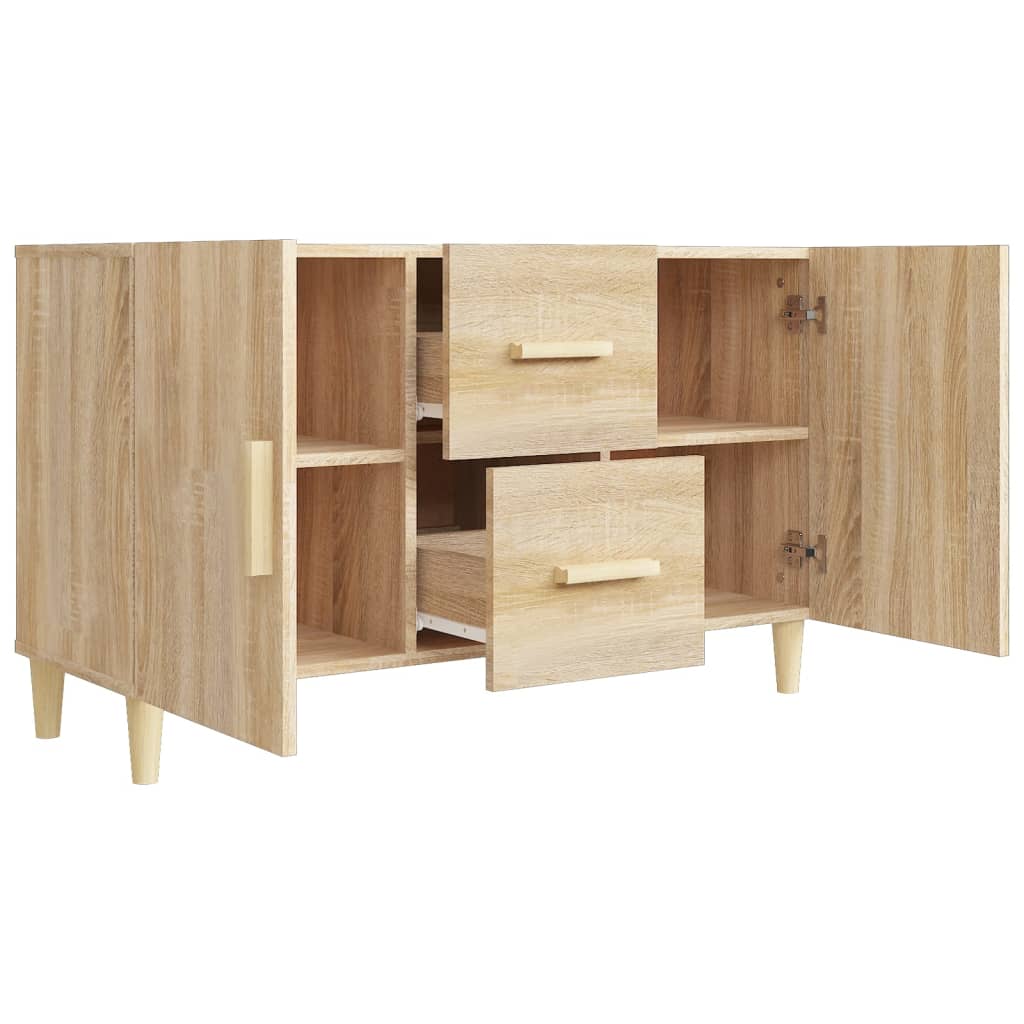 Buffet 100x36x60 cm en bois travaillé