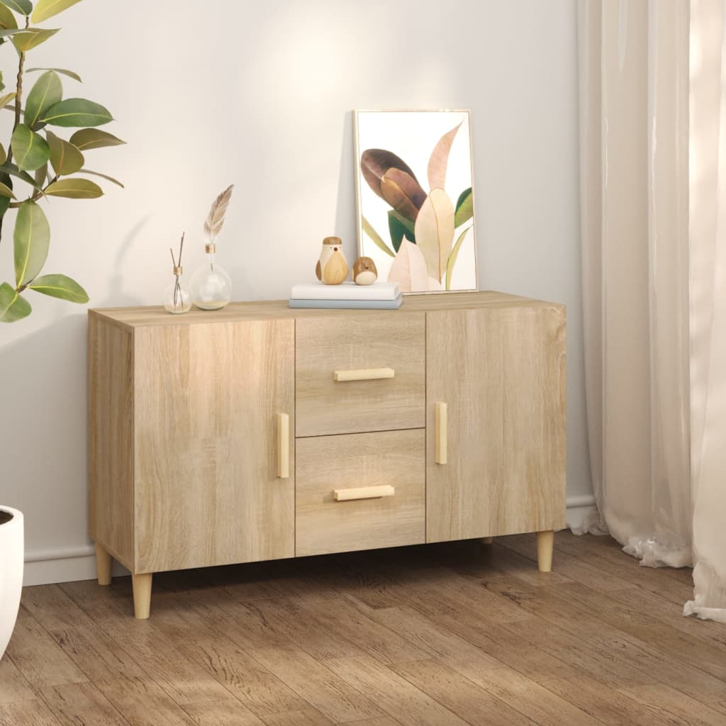 Buffet 100x36x60 cm en bois travaillé