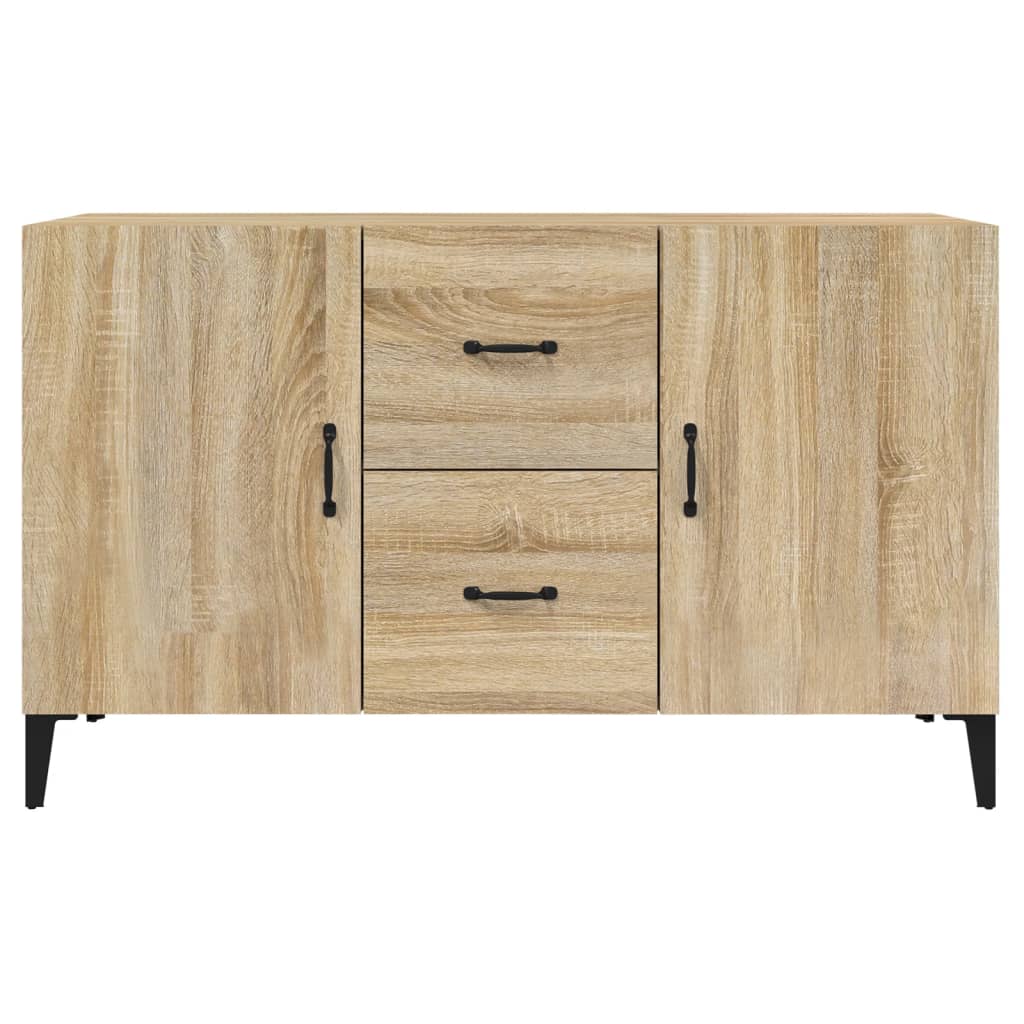 Buffet 100x36x60 cm en dérivé du bois couleur chêne