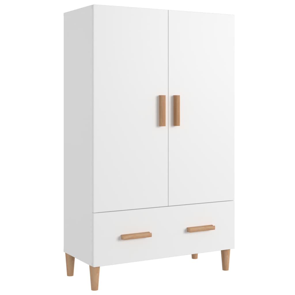 Meuble haut 70x31x115 cm en bois travaillé