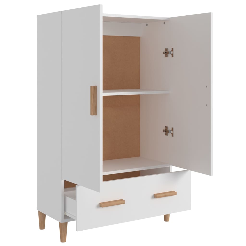 Meuble haut 70x31x115 cm en bois travaillé