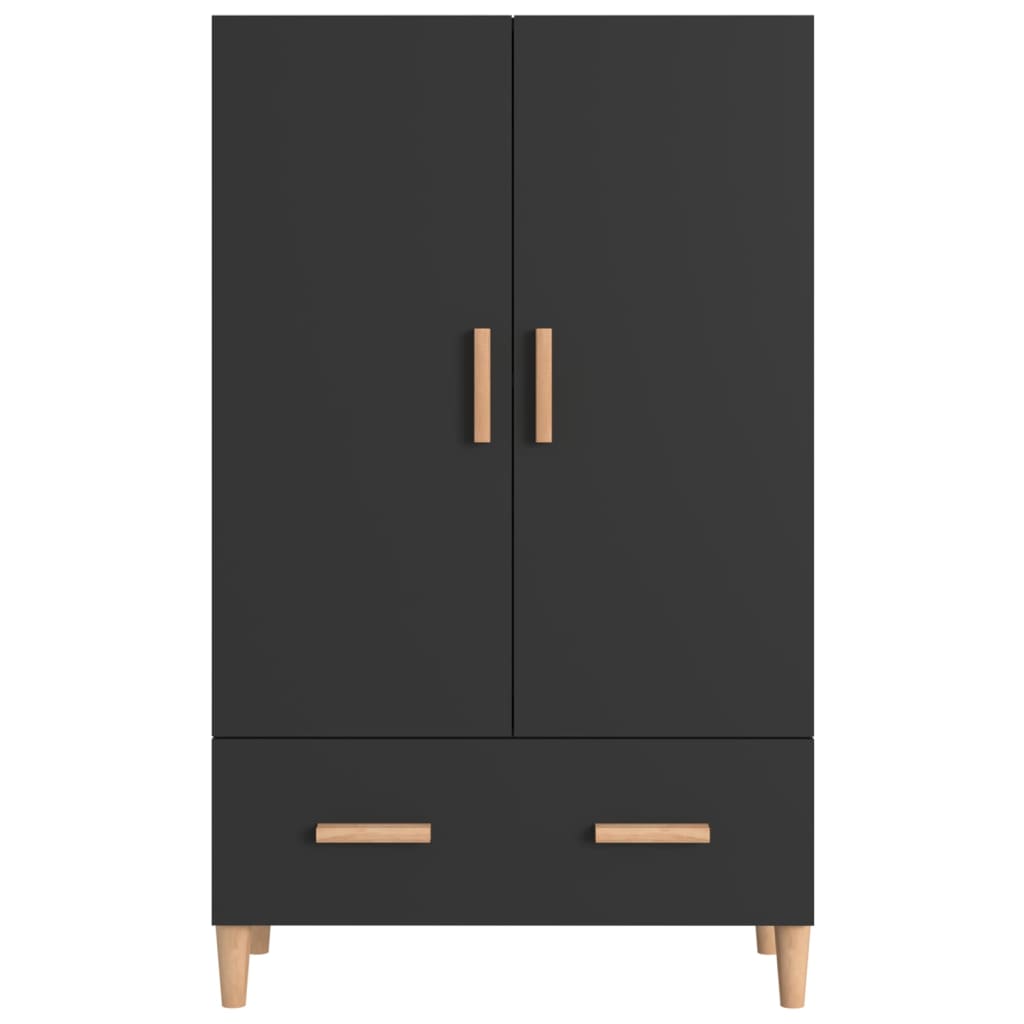 Meuble haut 70x31x115 cm en bois travaillé