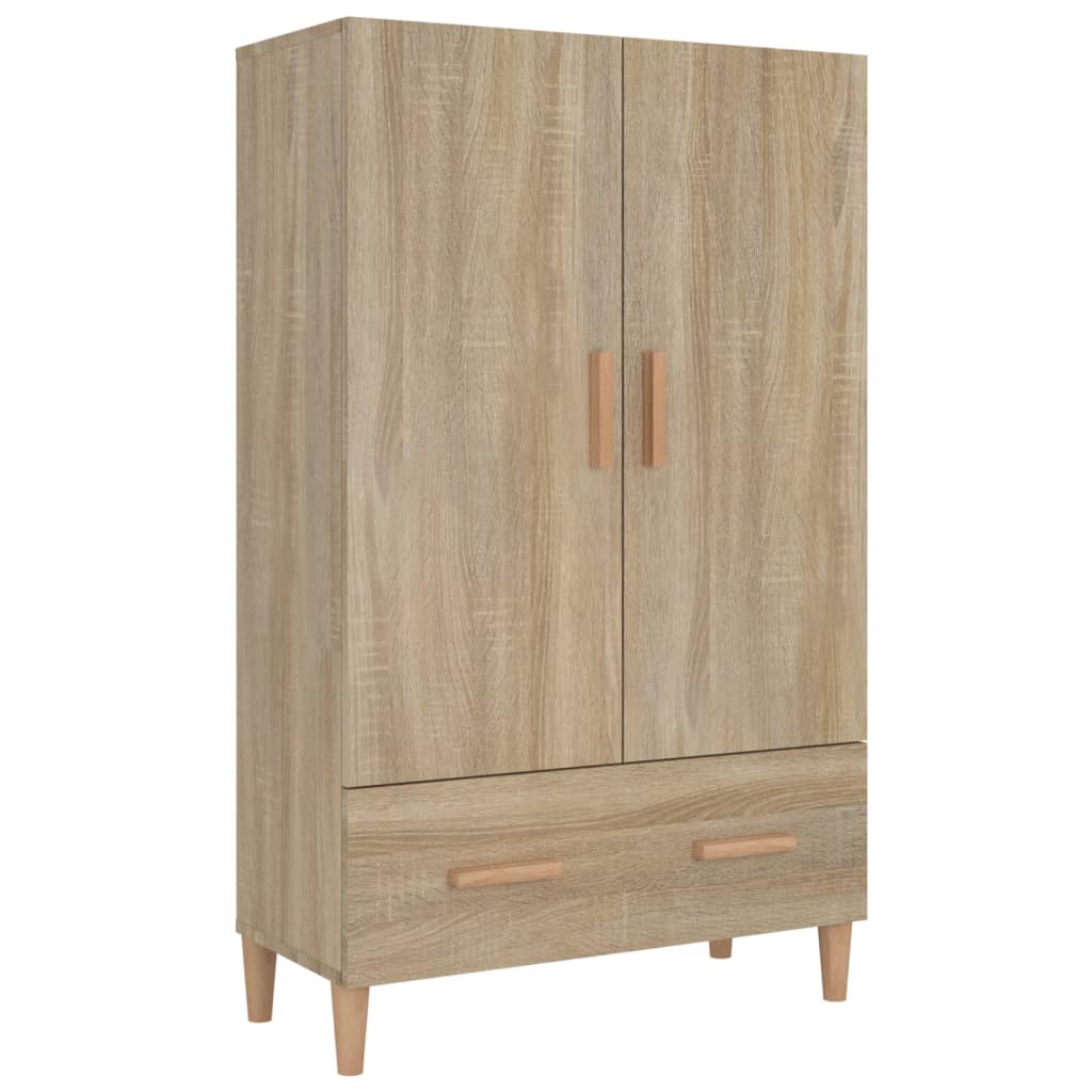 Meuble haut 70x31x115 cm en bois travaillé