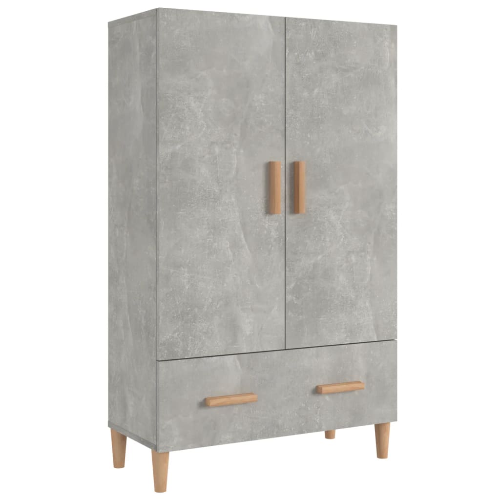 Meuble haut 70x31x115 cm en bois travaillé