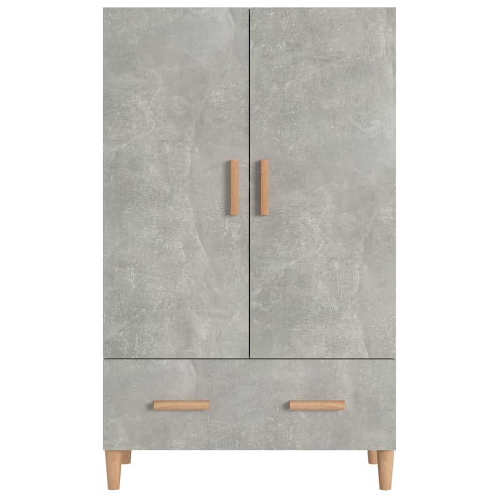 Meuble haut 70x31x115 cm en bois travaillé