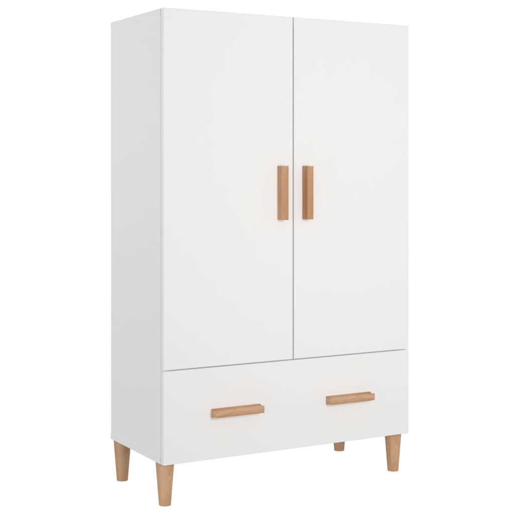 Meuble haut 70x31x115 cm en bois travaillé