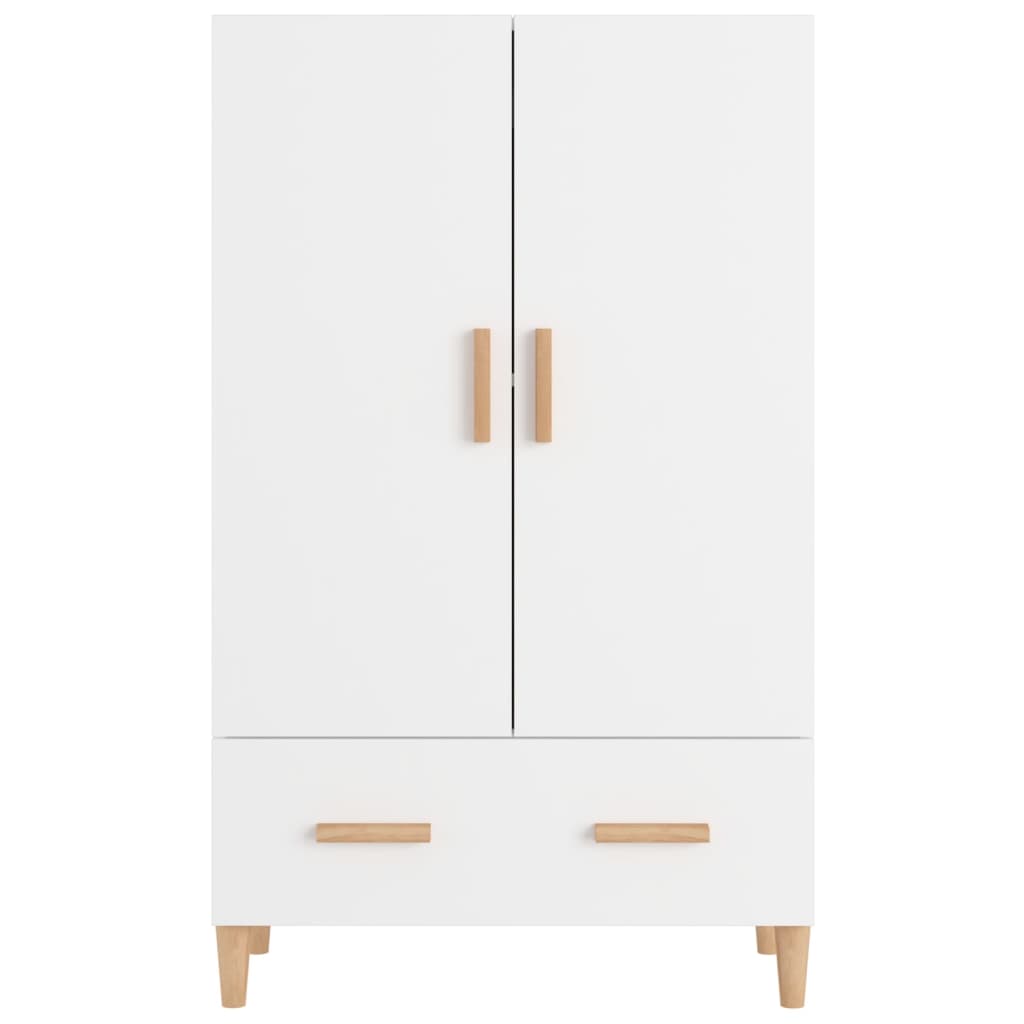 Meuble haut 70x31x115 cm en bois travaillé