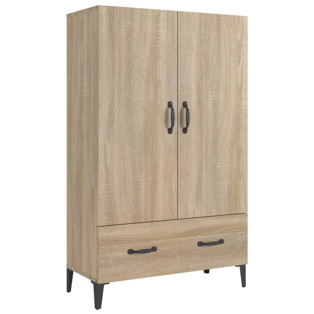 Meuble haut 70x31x115 cm en bois travaillé