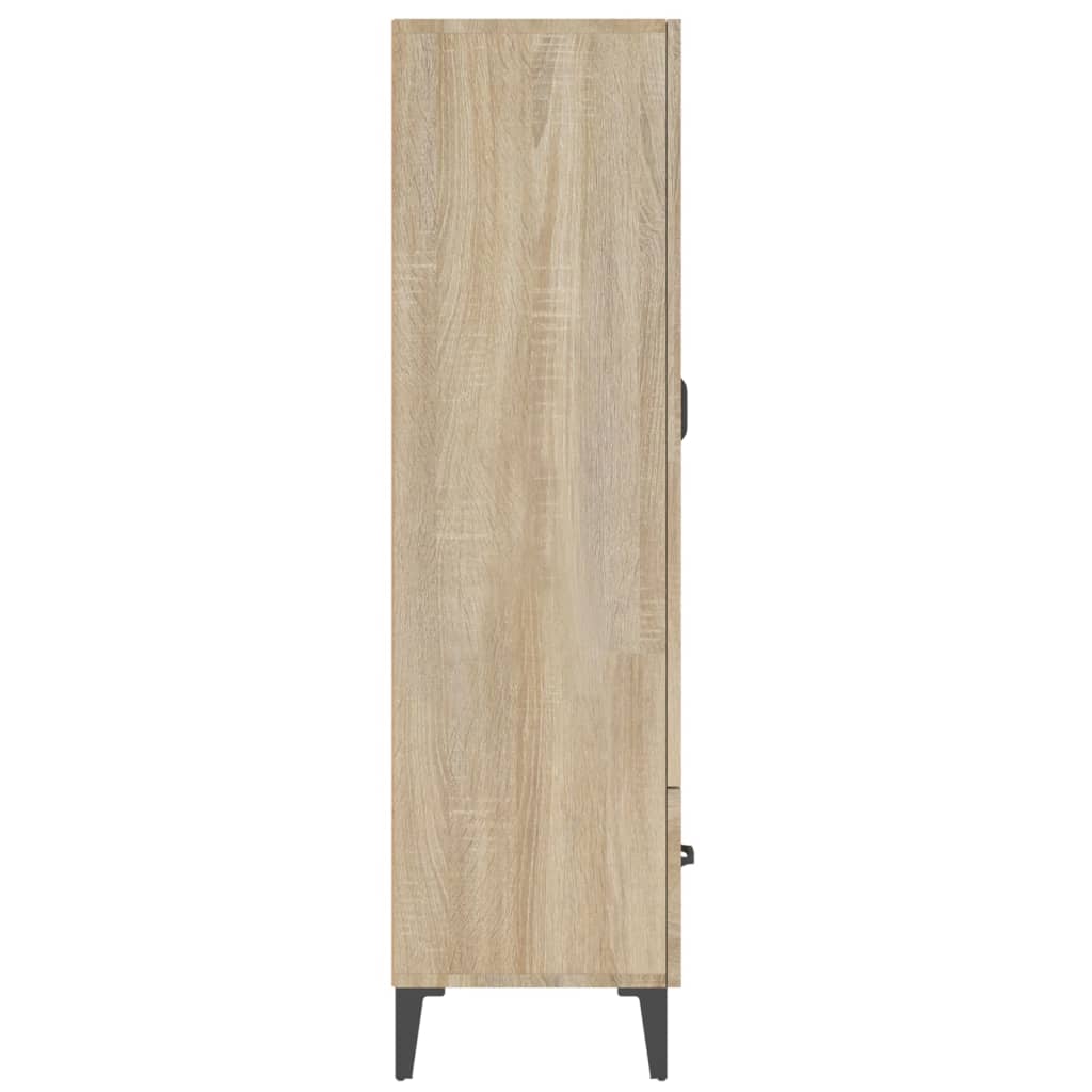 Meuble haut 70x31x115 cm en bois travaillé