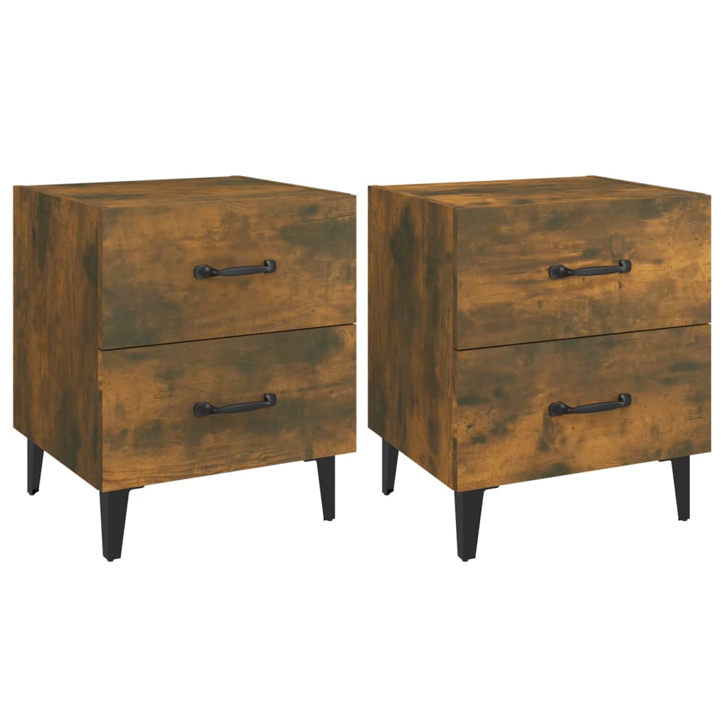 Tables de chevet 2 pcs 40x35x47,5 cm