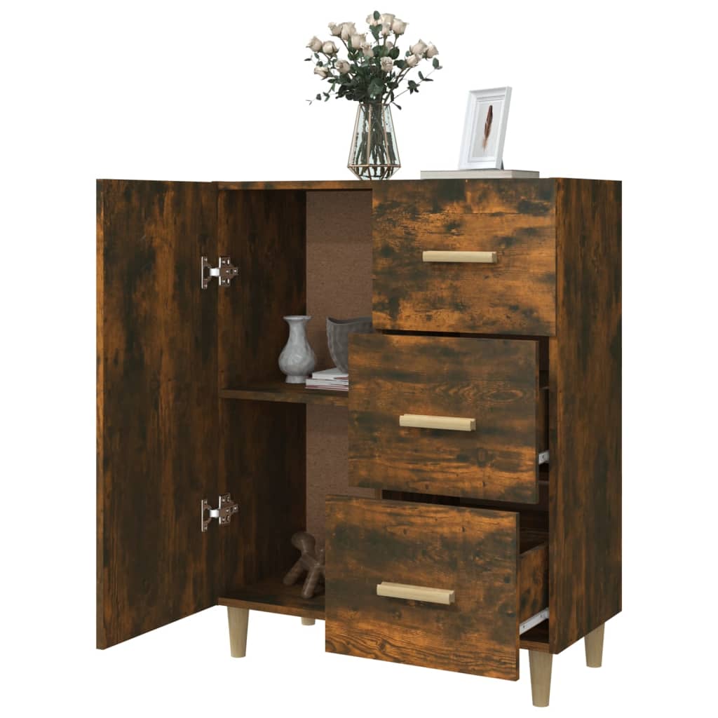 Buffet 69,5x34x90 cm en bois travaillé