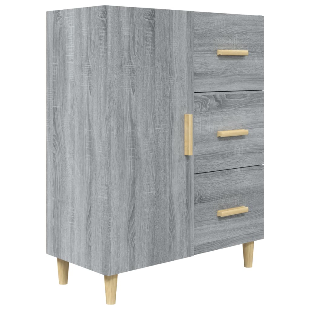 Dressoir 69,5x34x90 cm bewerkt hout eikenkleurig