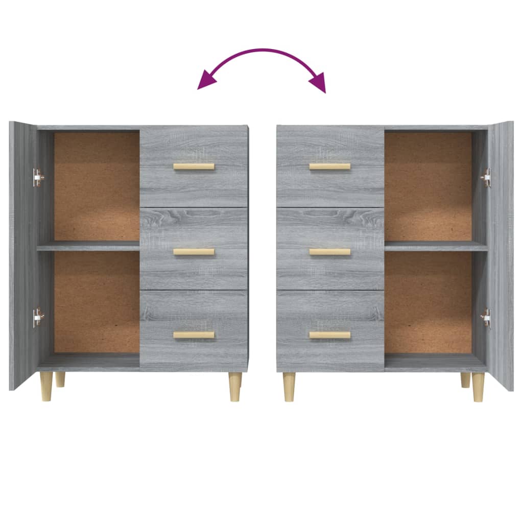 Buffet 69,5x34x90 cm en bois travaillé