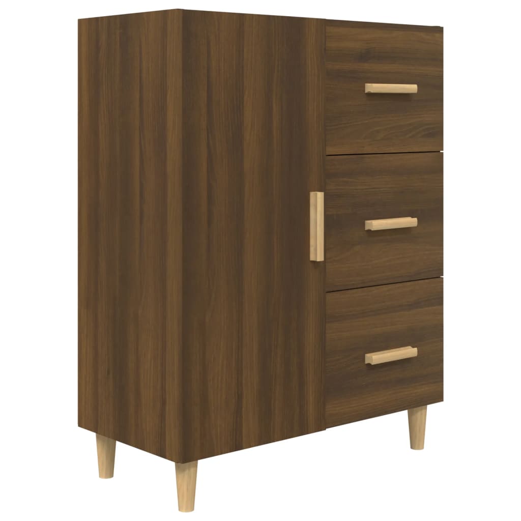 Buffet 69,5x34x90 cm en bois travaillé