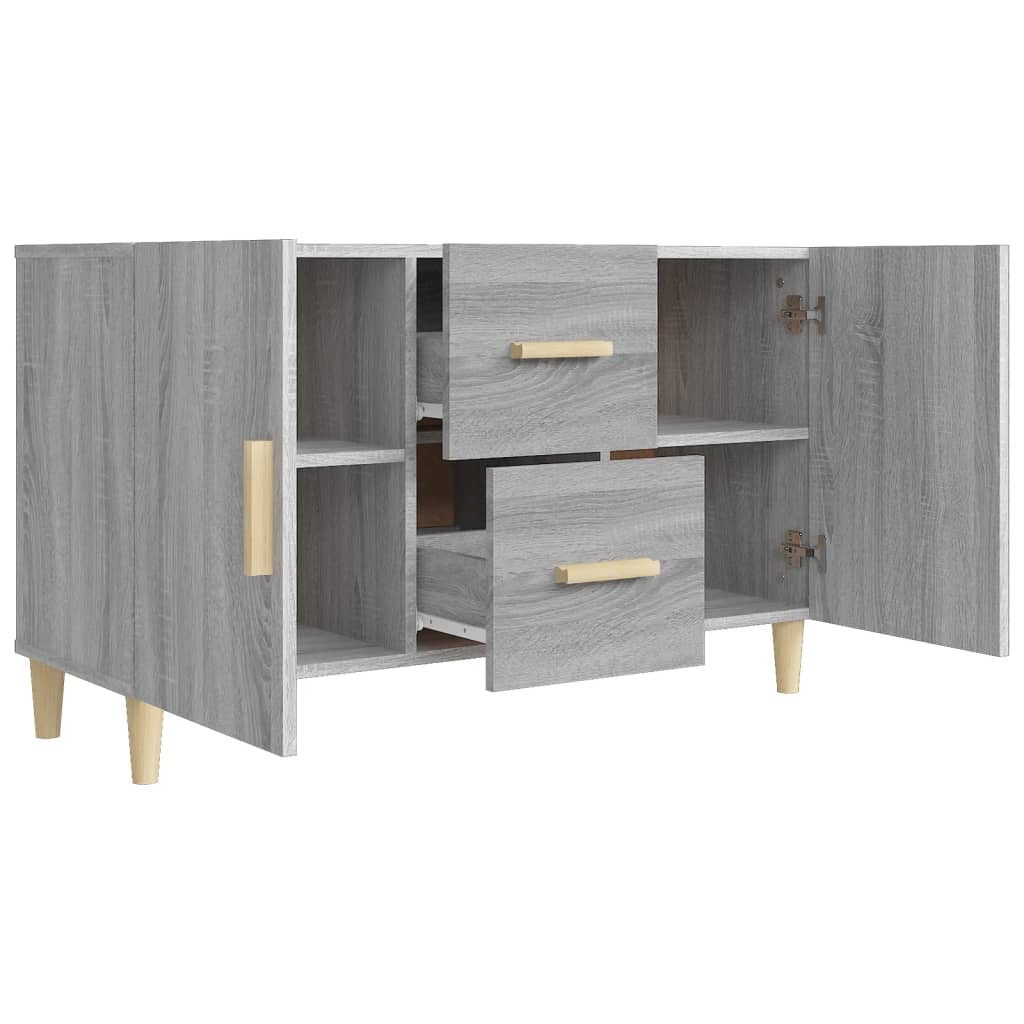 Buffet 100x36x60 cm en bois travaillé