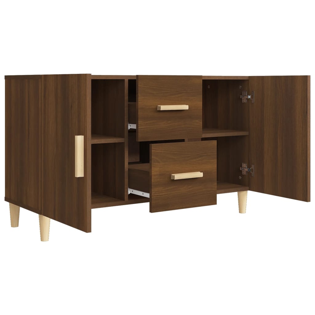 Buffet 100x36x60 cm en bois travaillé