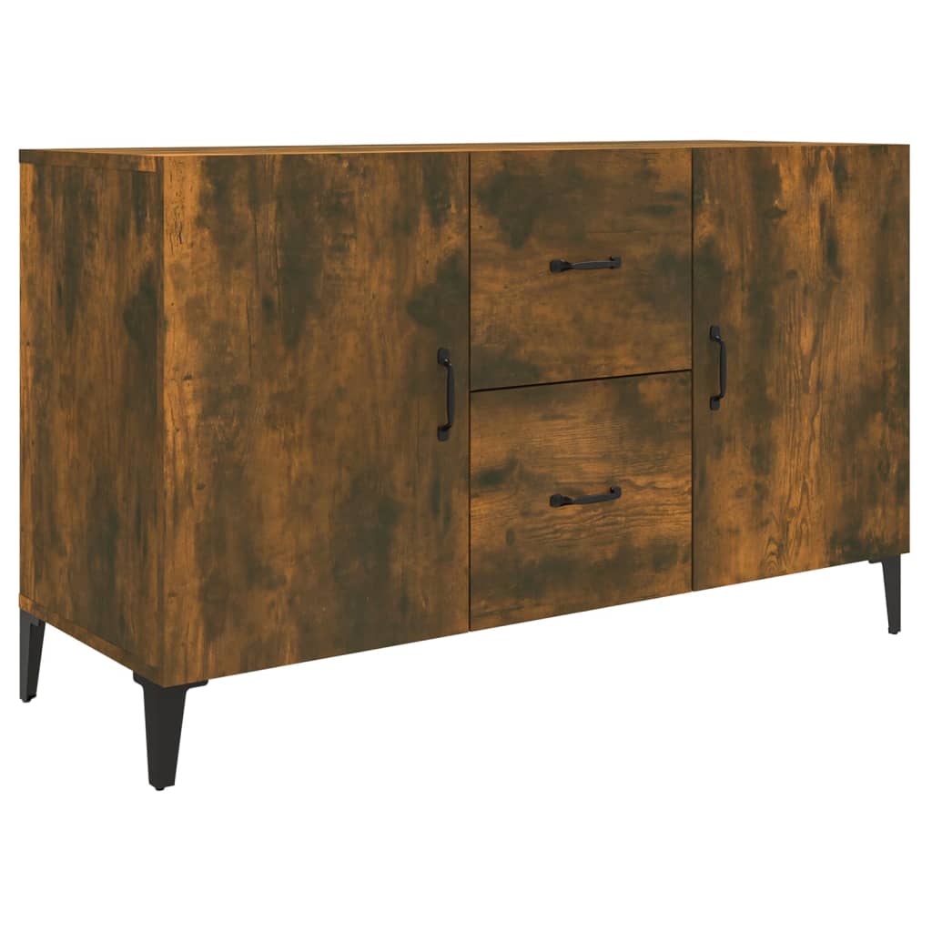 Buffet 100x36x60 cm en dérivé du bois couleur chêne