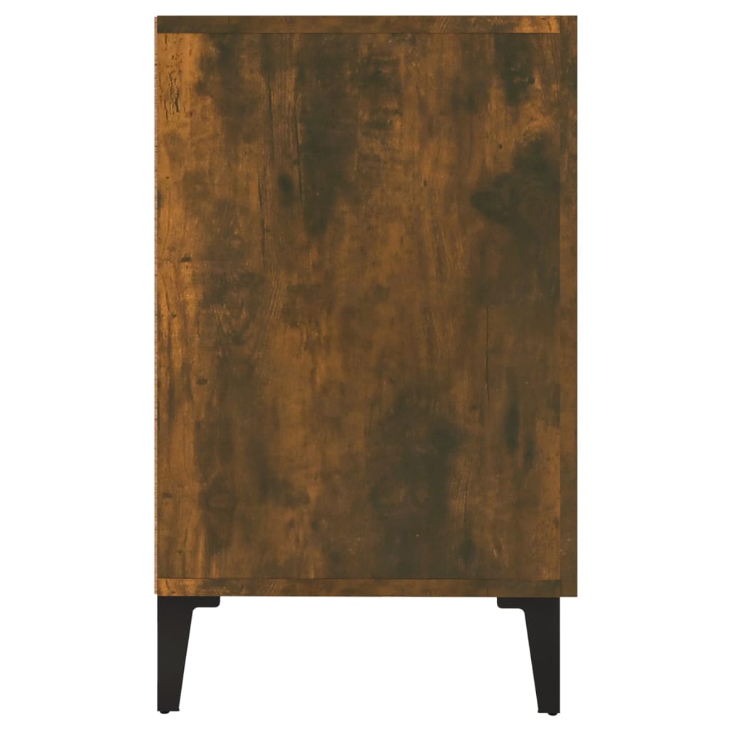 Buffet 100x36x60 cm en dérivé du bois couleur chêne