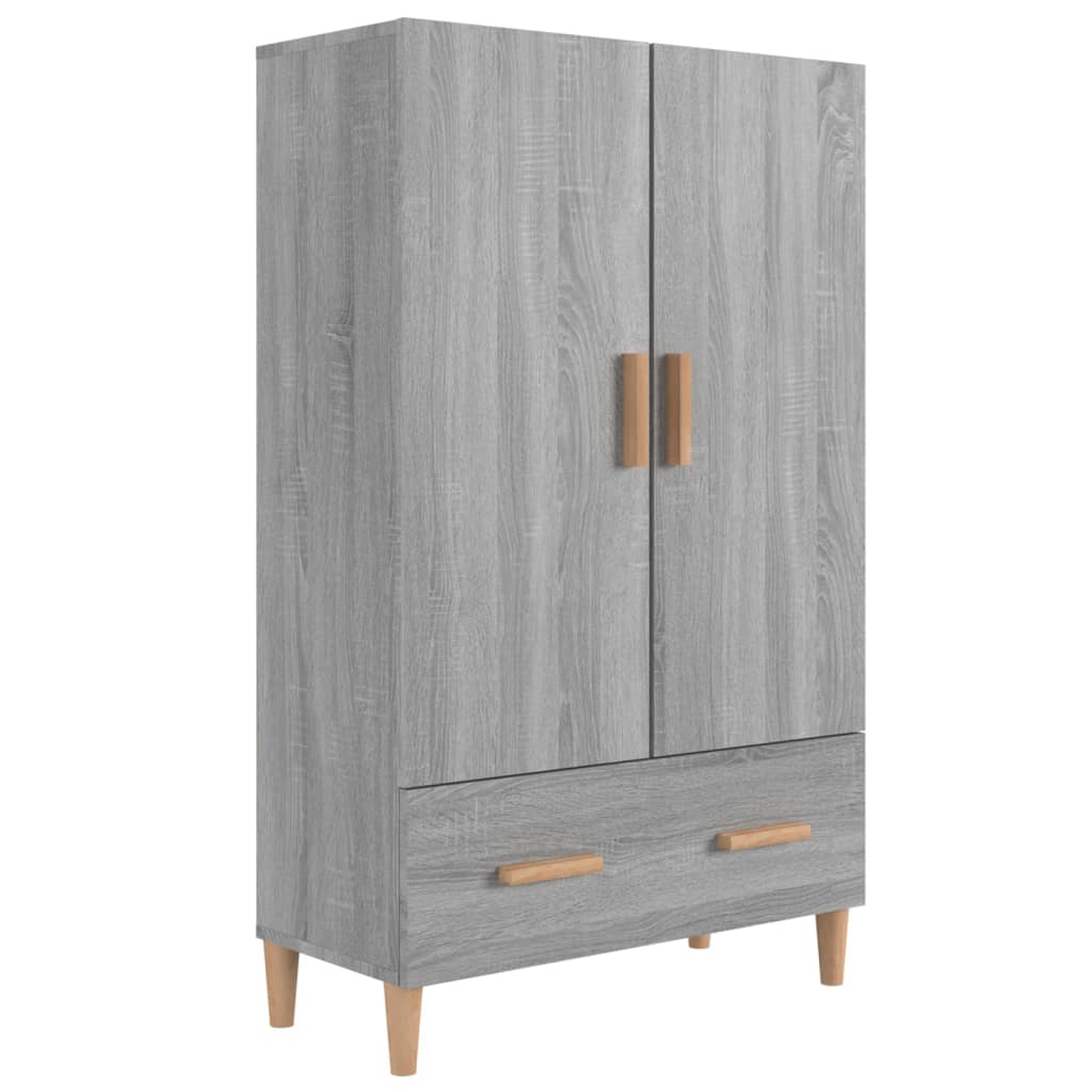 Meuble haut 70x31x115 cm en bois travaillé