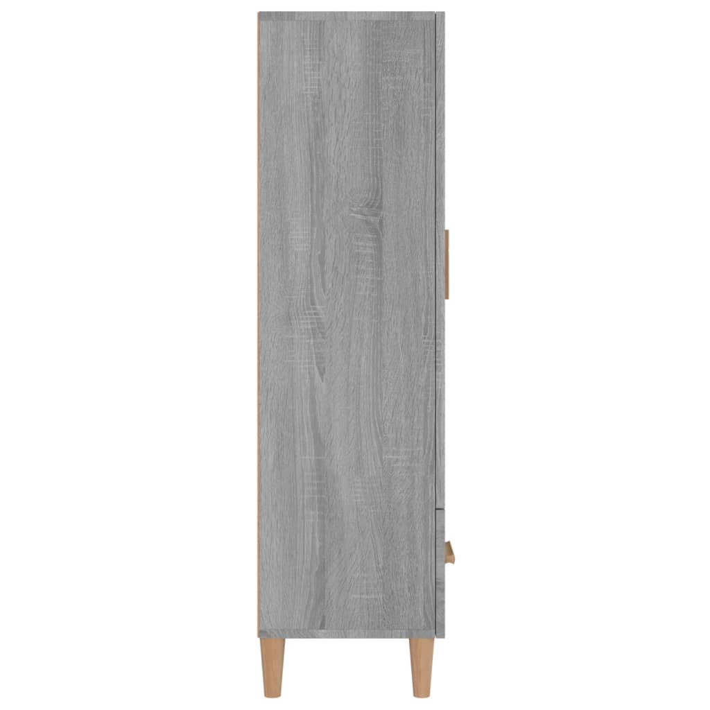 Hoge kast 70x31x115 cm bewerkt hout