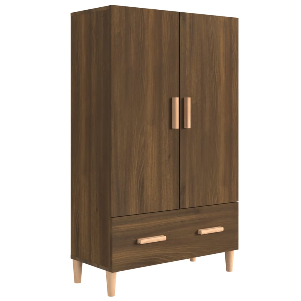 Meuble haut 70x31x115 cm en bois travaillé