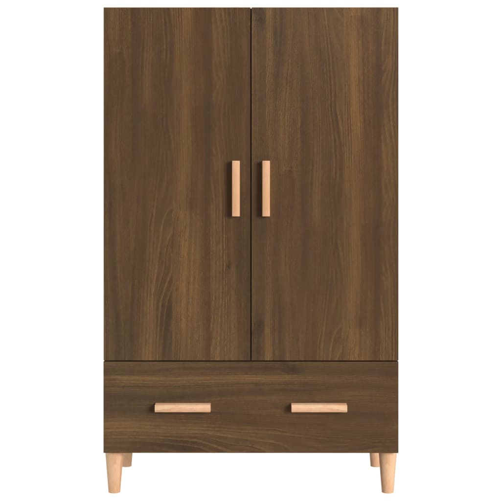 Meuble haut 70x31x115 cm en bois travaillé