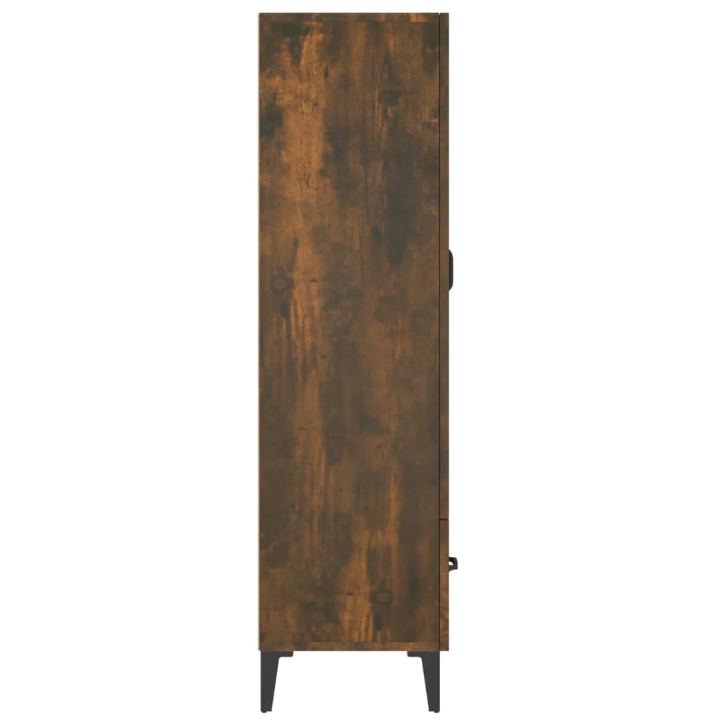 Meuble haut 70x31x115 cm en bois travaillé