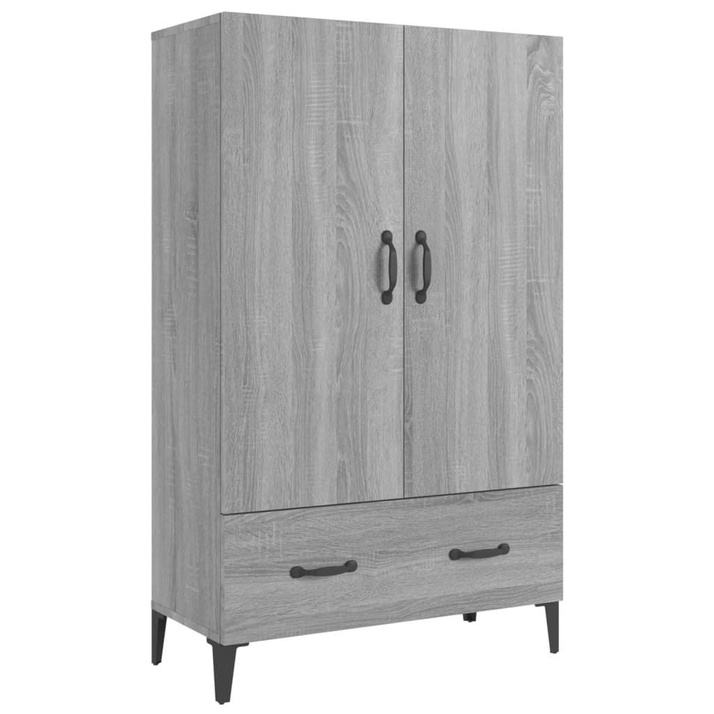 Meuble haut 70x31x115 cm en bois travaillé