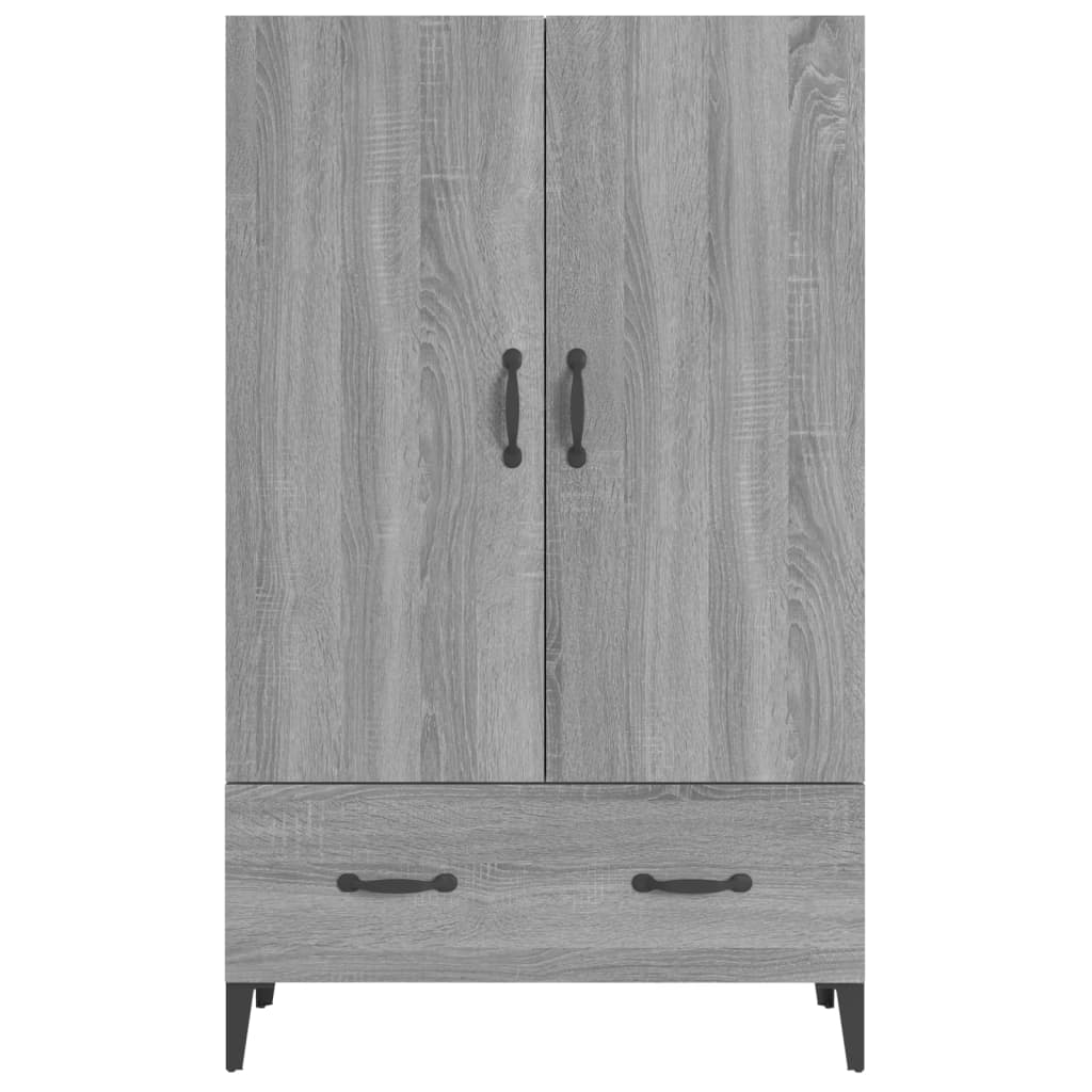 Meuble haut 70x31x115 cm en bois travaillé