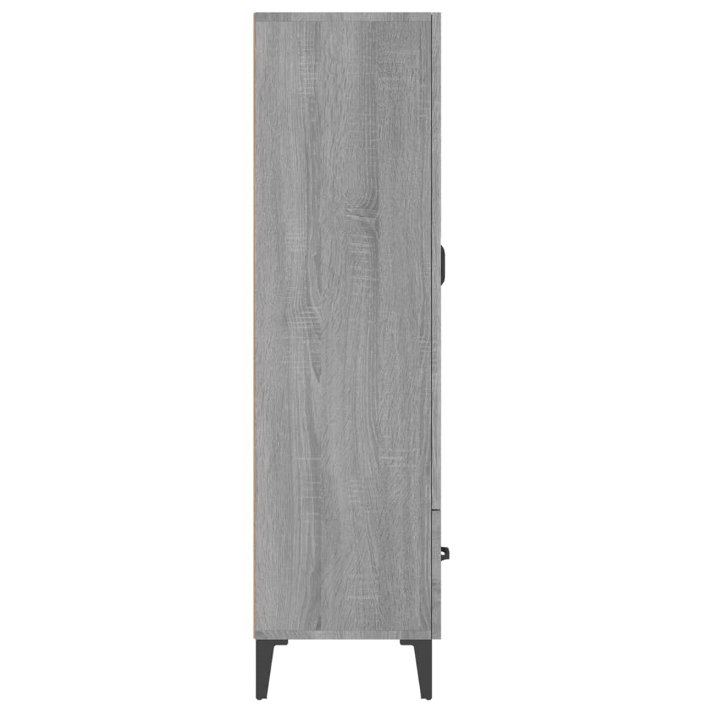 Hoge kast 70x31x115 cm bewerkt hout