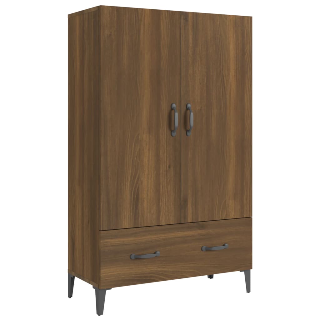 Meuble haut 70x31x115 cm en bois travaillé