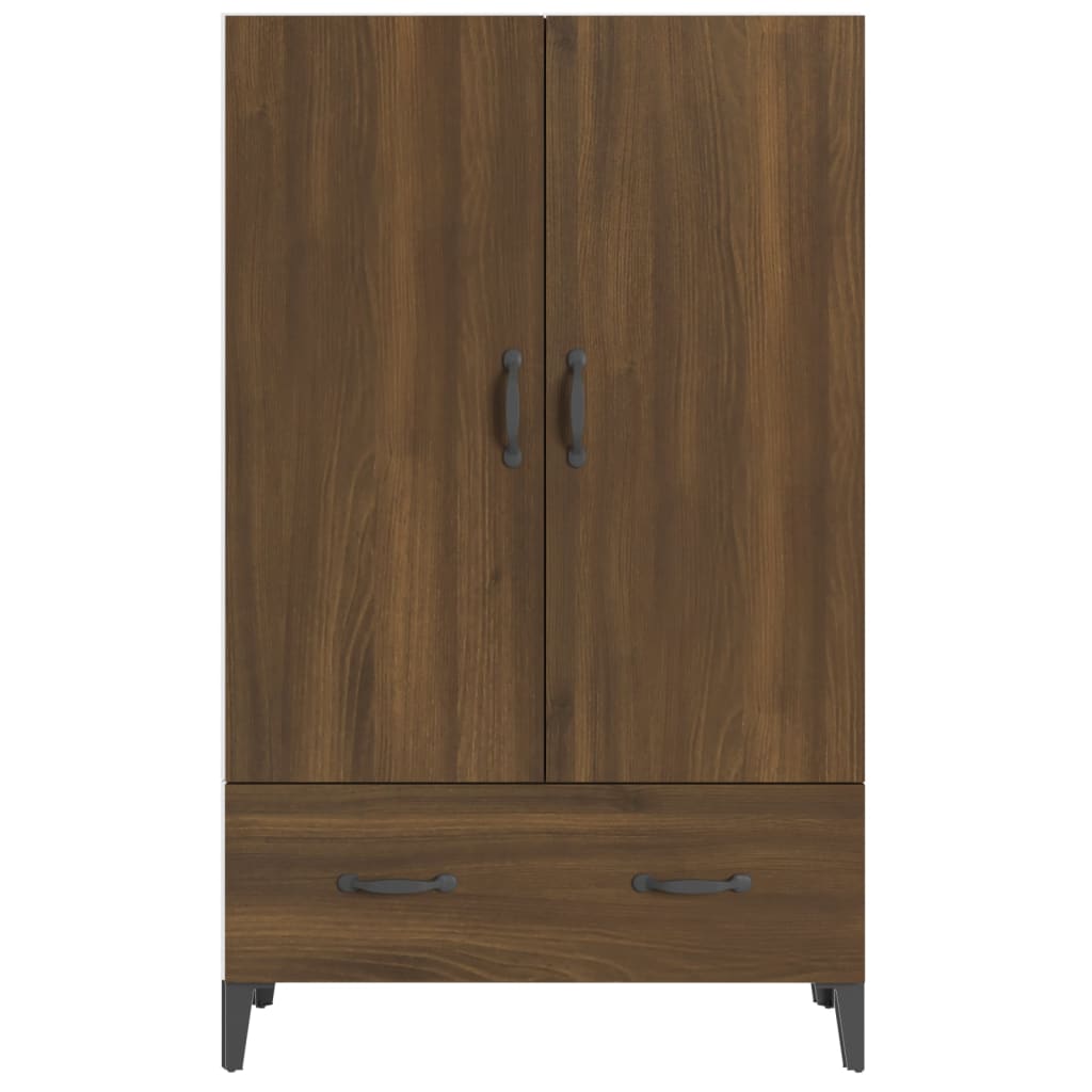 Meuble haut 70x31x115 cm en bois travaillé