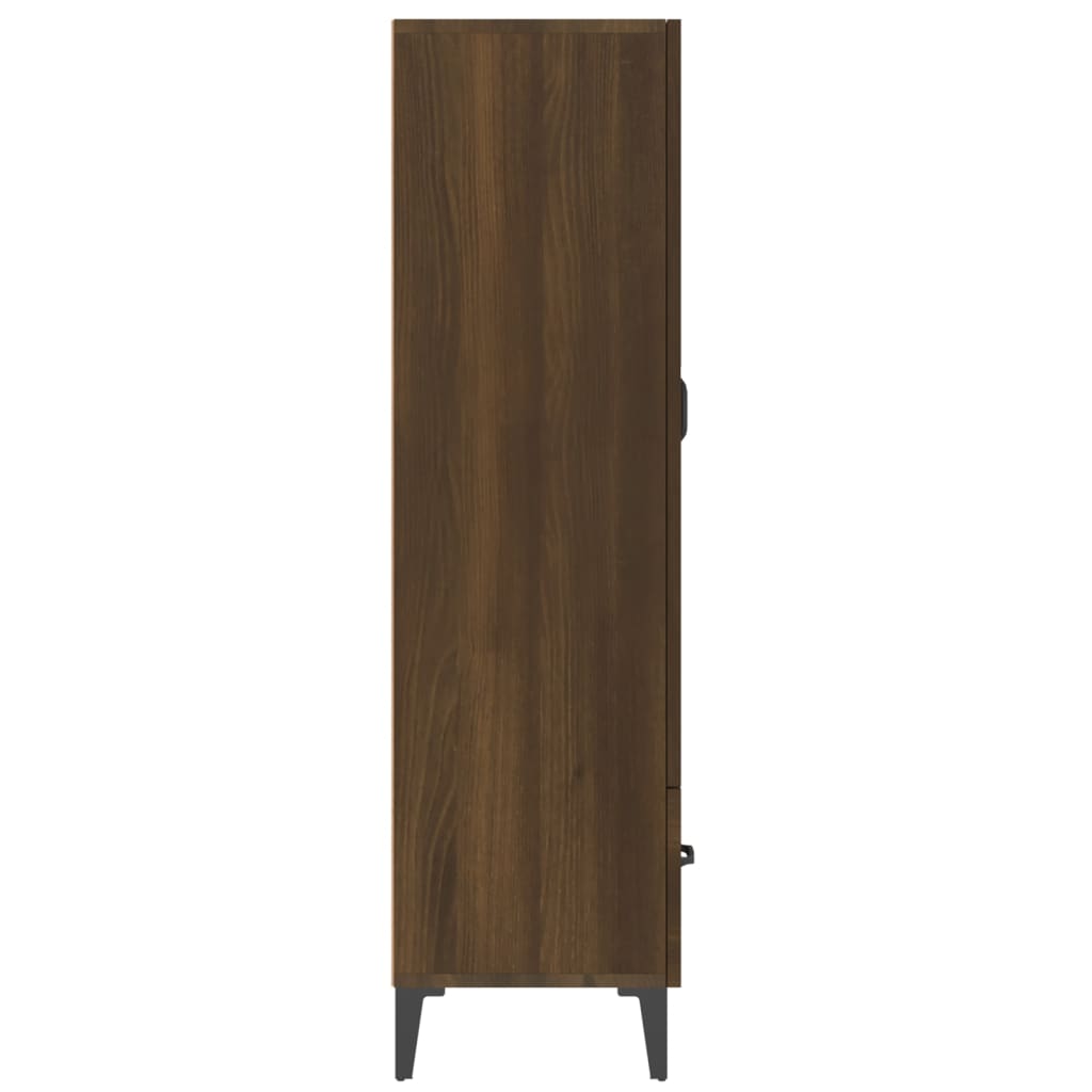 Meuble haut 70x31x115 cm en bois travaillé