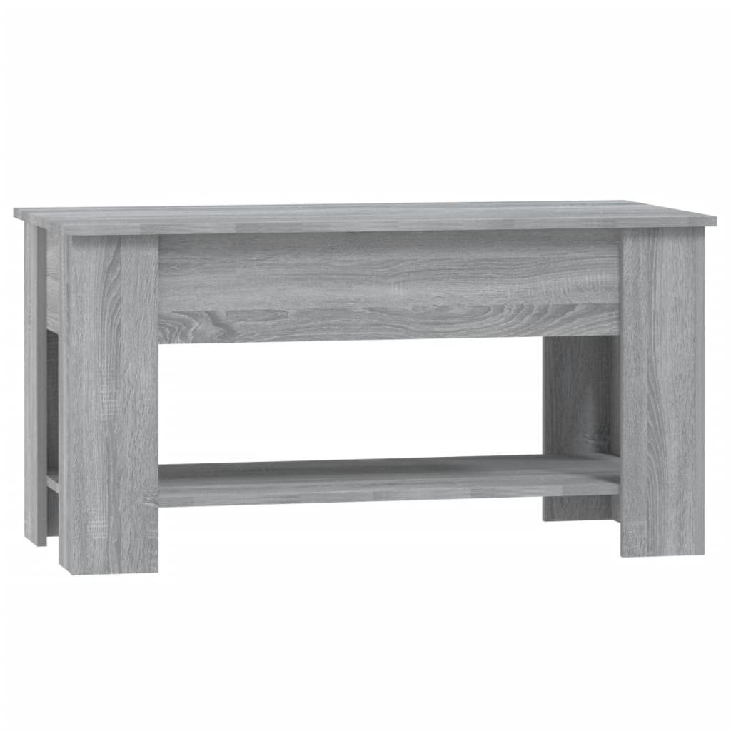 Salontafel 101x49x52 cm bewerkt hout