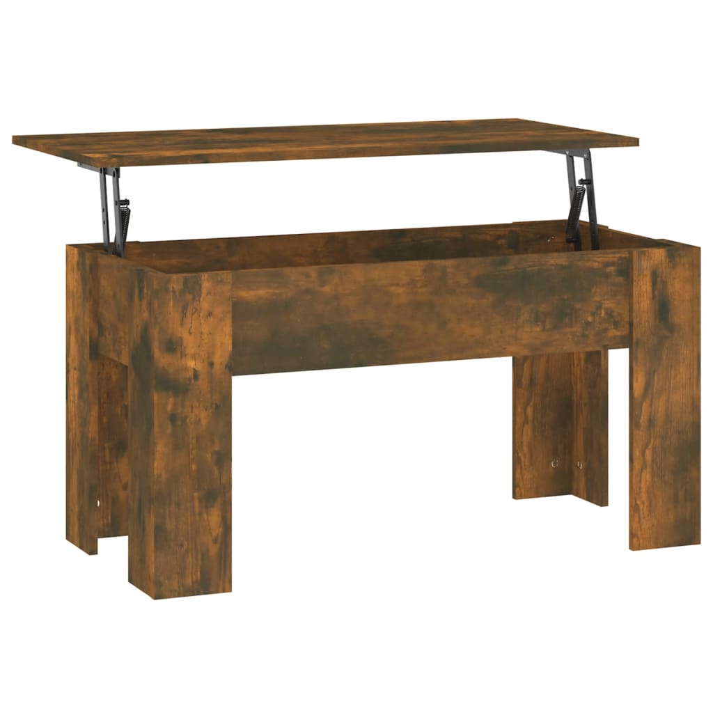 Salontafel 101x49x52 cm bewerkt hout