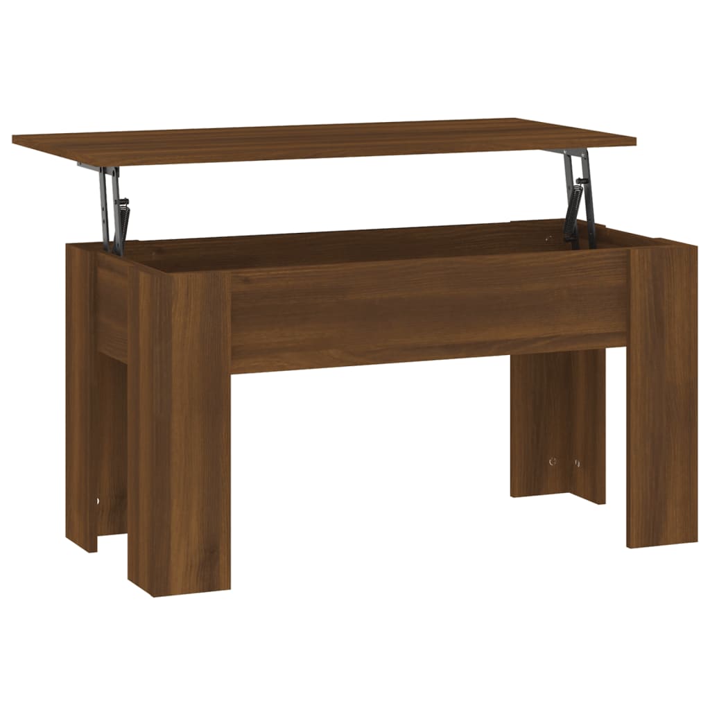 Salontafel 101x49x52 cm bewerkt hout