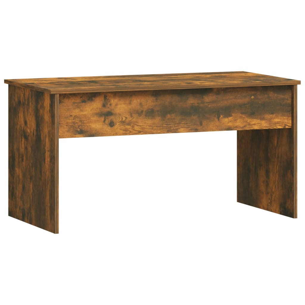 Table basse 102x50,5x52,5 cm en dérivé du bois couleur chêne