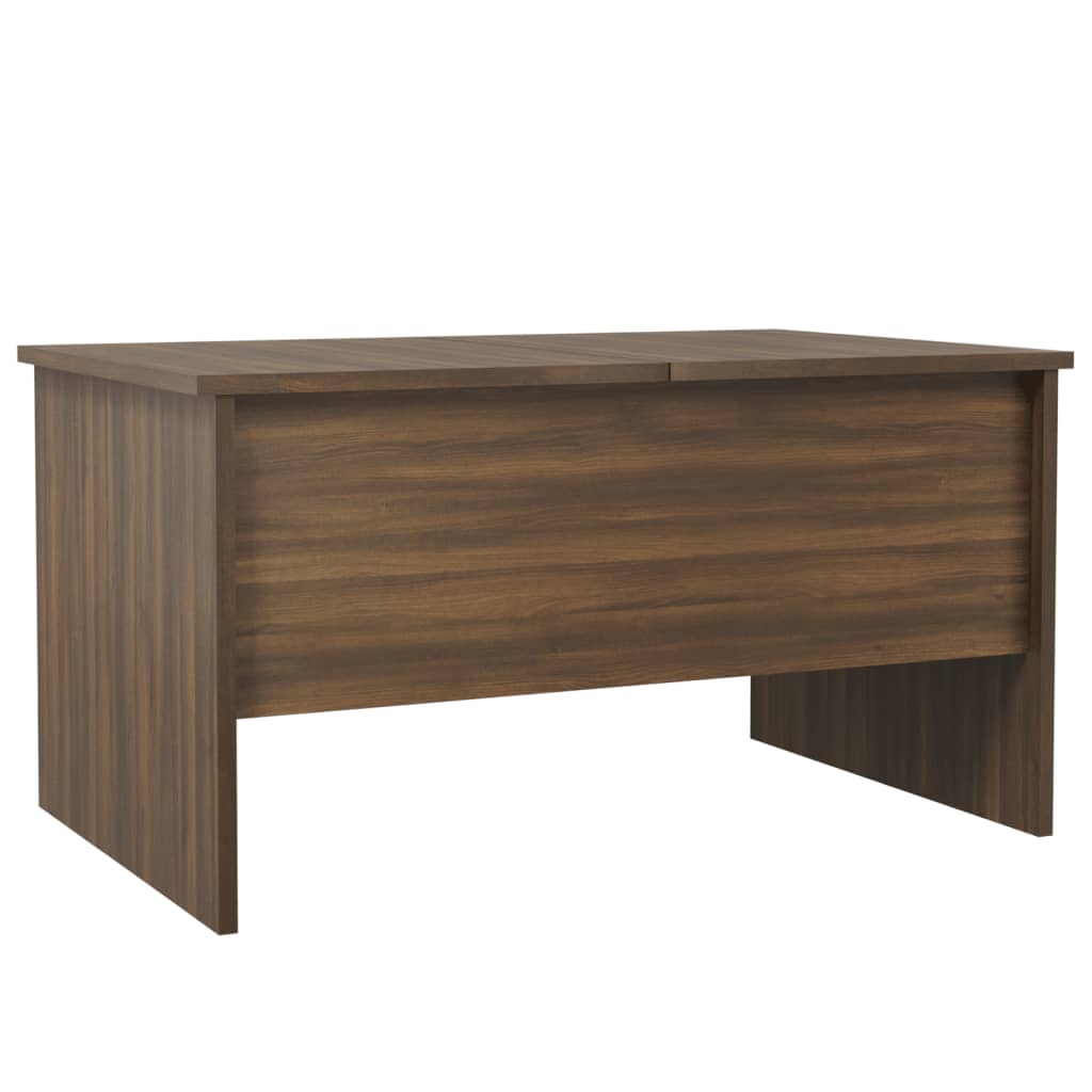 Table basse 80x50x42,5 cm en bois travaillé